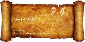 Pavle Gál névjegykártya